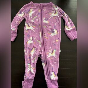 Little Sleepies Newborn Unicorn Zippies